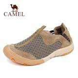 camel骆驼夏季男鞋网布鞋 一脚登休闲鞋 透气户外懒人鞋运动鞋