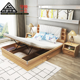 约梦千年 卧室板式气动高箱床 储物多功能简约双人床1.5/1.8米