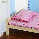 实木儿童床带护栏男孩女孩单人床松木大床加宽加长拼接床小床定做