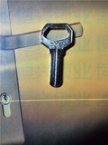 25MM30MMDMS中间有槽钥匙胚子外装门锁铁门木门锁钥匙胚子批发