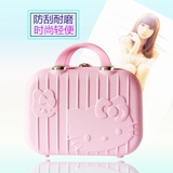 14寸手提化妆箱凯蒂猫小行李箱韩版小化妆包带镜子Kitty猫旅行箱