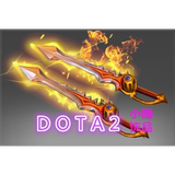 DOTA2 火猫 亚洲邀请赛小红本不朽武器 纯正 真神对剑 圣剑 双刀