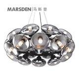 马斯登/MARSDEN现代简约个性创意咖啡厅展馆玻璃吊灯设计师的灯