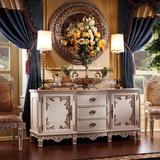 欧式家具 美式家具 新古典实木家具 美式雕花餐边柜玄关柜 客厅柜