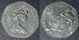 马恩岛硬币 50便士 1981年