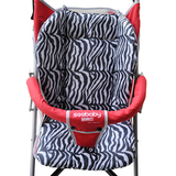 婴儿推车双面豹纹坐垫棉垫伞车婴儿手推车童车配件餐椅坐垫通用