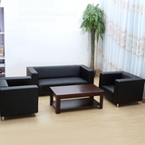 上海简易办公沙发茶几组合现代简约办公室家具接待会客沙发三人位