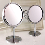迷你小镜子镜子台式双面桌面化妆镜放大随身便携梳妆镜办公室镜子