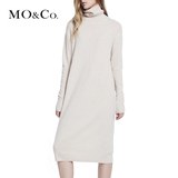 MO&Co.高领羊毛长袖复古百搭经典秋季舒适针织衫MT153JEY08 moco