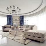 北欧式宜家美式简约现代格子地毯客厅茶几卧室床边大地毯满铺定制