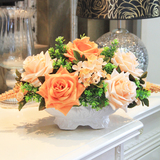 8折 装饰花仿真花套装 欧式客厅餐桌花假花法式茶几摆设花安吉拉