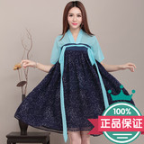 2016年新款原创中国古风女装汉服元素一片式抹胸两层 中国风汉服