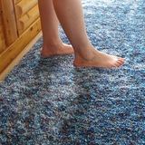段染彩织 新纯色地毯 时尚现代 加厚柔软 卧室床边毯 飘窗垫 地毯
