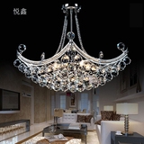 欧式水晶吊灯现代简约客厅大气灯具创意个性餐厅卧室LED水晶灯饰