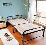 行军床折叠床单人床1米硬板床双人1.2米实木床简易床木板床午睡床