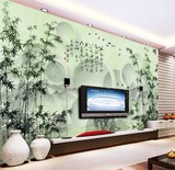 大型壁画电视背景墙壁纸壁画无纺布3d墙纸中式客厅山水风景3D无缝