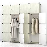 超杰韩式折叠组装收纳衣柜 拆装塑料组合衣橱 树脂大号简易衣柜