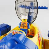 早教电动塑料飞机战机玩具3-6岁益智积木拼插玩具儿童启蒙男孩