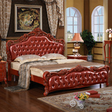 欧式床 实木床 双人床1.8新古典美式床1.5米法式创意家具