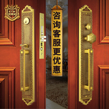 铠铜威 中式大门锁仿古全铜别墅双开门锁对开实木门锁纯铜大门锁