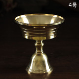 藏传佛教用品 纯铜藏密 酥油蜡烛灯座 长明灯 烛台 4号 口径6.7cm