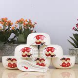 批发陶瓷碗瓷器结婚礼品餐具套装韩式套碗米饭碗送礼礼盒装