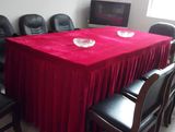 台桌布签到台台布大红色金丝绒布料台布办公室会议室桌布乒乓球