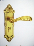房门锁欧式执手锁室内门锁卧室门锁厨房实木门把手黄金色简约锁具