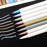 diy相册工具材料自制配件 韩国影集手工涂鸦笔黑卡专用笔 金属笔