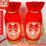 传统中国风古典时尚结婚庆礼物中式复古台灯具红色创意卧室床头灯
