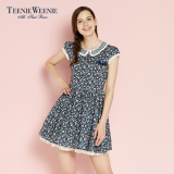 Teenie Weenie小熊春夏专柜新品女装碎花休闲连衣裙TTOW5A691I