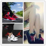 正品乔丹4代高帮男女鞋白红篮球鞋奥利奥乔4运动哥伦比亚跑步鞋
