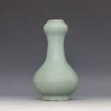 宋 官窑 天釉釉 支钉开片蒜口瓶 古董瓷器古玩古瓷器 老货收藏