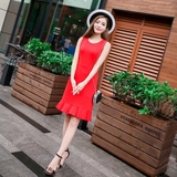 2016夏季新款女装韩版修身显瘦性感气质荷叶边裙子鱼尾连衣裙短裙