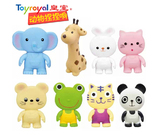 Toyroyal 日本 皇室玩具软胶动物捏捏响宝宝洗澡戏水益智玩具