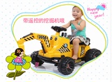 3儿童电动挖掘机挖土充电大号4-5-6岁宝宝可坐人骑遥控工程车玩具