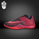 Nike HyperLive 耐克男鞋 实战低帮篮球鞋 黑红 运动休闲鞋