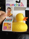 Munchkin麦肯齐鸭子婴儿洗澡玩具宝宝洗浴游泳戏水浮水感温小黄鸭