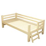 宽床加长床板儿童单人拼接床边床可定制床加宽实木床松木床床架加