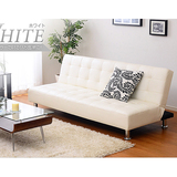 皮艺沙发床可折叠现代小户型客厅1.75米双人三人两用懒人沙发包邮