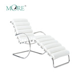 Mr Chaise Lounge Chair 密斯休闲躺椅 不锈钢躺椅 设计师躺椅