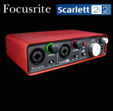 Focusrite Scarlett 2I2 麦克风音频接口 音频转换器 录音声卡