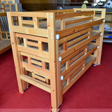 蓝迪熊厂家直销儿童床幼儿园专用床 原木四层推拉床可拆装宝宝床