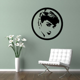 欧美明星奥黛丽赫本墙贴 时尚性感美女经典人物卧室客厅墙贴纸