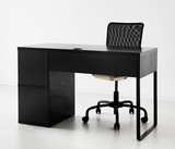 怡然宜家◆米克 带有储物功能的书桌(120x50x75白粉黑)专业代购