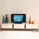 现代简约实木电视柜 北欧烤漆钢化玻璃电视柜 客厅高档大理石地柜