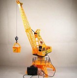 包邮工程车玩具 塔吊模型电动吊车模型 线遥控起重机吊塔儿童玩具
