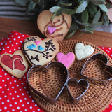 3件套爱心切模饼干模具 不锈钢烘焙模具DIY套装印模心形情人节