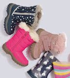 现货 英国next香港官网代购童鞋 婴儿女童小童高帮雪地靴