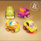 美国B.Toys宝宝滑行回力车汽车玩具车益智卡通车 软胶材质